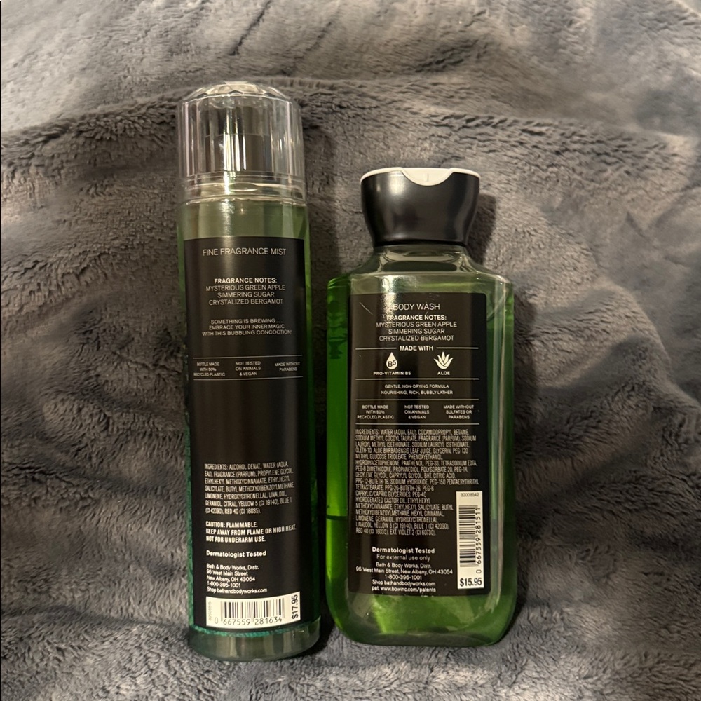 Bath and Body Works Candy Apple Cauldron Body Wash and Mist Set - Picture 2 of 3